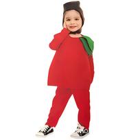 Food Fruit Veggie Costume Performance Stage Kids Performance Suit  Halloween Party Style 11 red