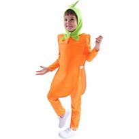 Food Fruit Veggie Costume Performance Stage Kids Performance Suit  Halloween Party Style 7 orange