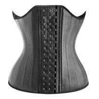 Latex Waist Trainer Corset For Slimming Shaping Hourglass M juoda