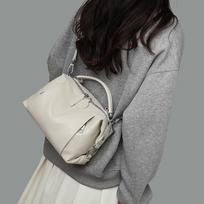 2025 New Genuine Leather Crossbody Bag for Women, Versatile Shoulder Bag with High-End Feel, First Layer Cowhide Mom Bag smėlis