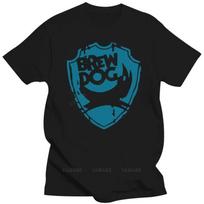 Madingi vyriški marškinėliai Laisvalaikio viršus BrewDog Buteliuoti alūs Marškinėliai Juodi medvilniniai marškinėliai Vasariniai Unisex Trumpomis rankovėmis L blue