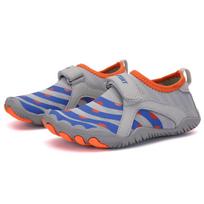 New children's creek shoes Velcro adjustable elastic lightweight breathable casual fashion non-slip wading shoes 34 gray