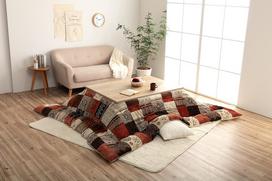 Ikehiko Kotatsu Comforter Water Repellent Starsha 205 x 205 cm Orange Square Nordic Made in Japan Repels Water Approx. #7800719 oranžinė