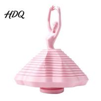 Creative Ballerina Figurine Ballet Dancer Fidget Toy Spinning Figurine 3D Printed Stress Relief Ornament Toy for Office Home Desk Lovers Gift S rožinė