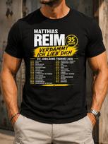 Matthias Reim 35 metai Prakeiktas Aš Myliu Tave Jubiliejinė Koncertų Serija 2026 Sąrašas Su Geltonu Teptuku Unisex Visi Marškinėliai L brown