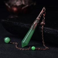 Pointed Meditation Amethysts Pendulum Hexagon Cone Witch Spiritual Pendulos  Women Girls Style 24 black