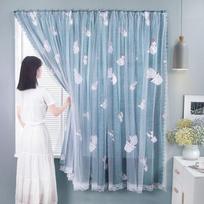 Versatile Blackout Window Curtain With Self-adhesive Velcro For Effortless Home Decor Enhancement Cactus,90*100cm/35.4*39.4in gray