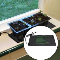 Seedling Heat Mat Seed Warming Pad for Indoor Outdoor Gardening L S black