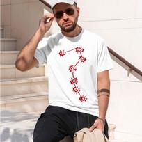 Hokuto No Ken Seven Scars Tshirt Blouse Short Sve Tee Unisexs Clothes 2026 New Model Shortsleeve Crewneck Tshirt Classic Casual M beige