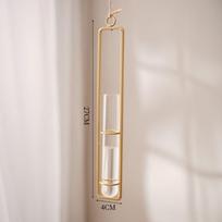 Wall Hanging Test Tube Vases Transparent Glass Vase Hanging Glass Planter  Green Plant S