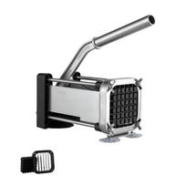 VEVOR French Fry Cutter, Potato Slicer with 1/2-Inch Stainless Steel Blade, Manual Potato Cutter Chopper with Suction Cups, Great for Potato 27.5 x 11.3 x 25.5 cm