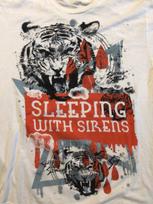 Sleeping With Sirens White Tiger Tee Shirt White Unisex S-5XL E2282 S black