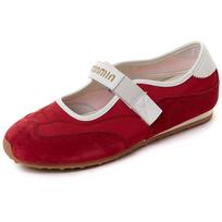 Velcro shallow mouth flat bottom Mary Jane shoes women's 2025 summer new retro versatile one-pedal ballet shoes 39 gray