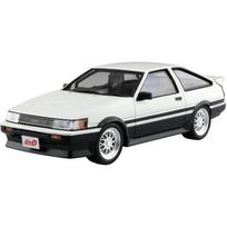 Aoshima Initial D No.13 Akina Shogo AE86 Levin 1/24 Scale Plastic Model gray