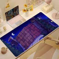 Plants vs Zombies Replanted Maps Mouse Pad Desk Mat Large Non-slip Anti-fray Keyboard Ergonomic Office Rubber PC Home Custom 30cmx60cm(11.8x23.6inch) blue