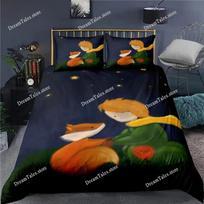 Little Prince Le Petit Prince Bedding Set Cartoon Anime set Adult Kid Bedroom Duvet cover Sets 3D Print Kawaii Anime Luxury Gift 140*200cm/55x79in Single/Twin 3pcs