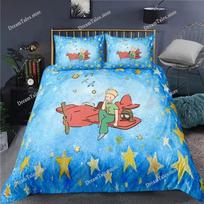 Little Prince Le Petit Prince Bedding Set Cartoon Anime set Adult Kid Bedroom Duvet cover Sets 3D Print Kawaii Anime Luxury Gift EU Single 135*200cm/53x79in 3pcs