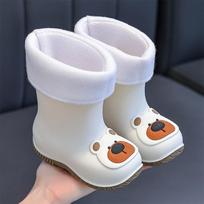 Neslystantys vandeniui atsparūs lietaus batai vaikams: Berniukai, mergaitės, mažyliai ir kūdikiai Inner Length 19 cm (Approx. Size 29-30) white