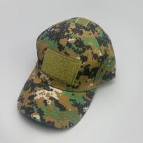 Camouflage Velcro Hardtop Outdoor Baseball Cap Men'S And Women'S Shade Sports Military Fan Special War Cap 52-60cm black