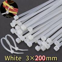 2000/100Pcs Self Locking Nylon Cable Ties Plastic Cord Tie Heavy Duty Cables Fastening Rings Loop Hardware Organizer Wire Straps 2000pcs