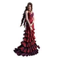 Final Fantasy VII Remake PLAY ARTS Kai Aerith Gainsbourg Dress PVC painted movable figure Ver. raudona