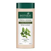 Biotique Henna Shampoo & Conditioner 180ml, Color Protection for Normal Hair, Natural Herbal Haircare, No Preservatives beige