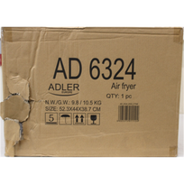 IŠPARDAVIMAS. ADLER AD 6324 Dual Air Fryer Oven, 11 L | Adler PAŽEISTA PAKUOTĖ | 24 month(s) | AD 6324SO