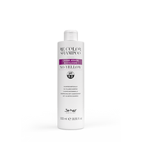 Be Hair BE COLOR NO-YELLOW šampūnas neutralizuojantis geltonus tonus šviesintuose, žiluose plaukuose 500 ml