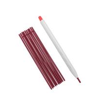 Retractable Sewing Chalk Pen Heat Erasable Fabric Marker with 10 Replacement Inserts for Sewing, Quilting and Drafting raudona