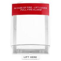 New Fire Safety Switches Guard Clear PHousing Alarm Pull Station Covers Wall Mounted Safety Enclosures Alarm Pull Station Cover 0V gray