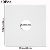 Nauji 7/10/12 colių vinilinių plokštelių LP dėklai Kraft popierius Baltas kartonas Vinilinių plokštelių dėklai Plokštelės dėklas white