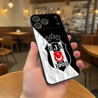 Madingas B-besiktas B-BJK telefono dėklas, skirtas iPhone 17,16,15,14,13,12,11,Pro,XS,Max,XR,Plus,E,SE4,Mini, juodas minkštas dėklas iPhone16pro