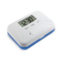 Compact 6-Compartment Smart Pill Timer mėlyna