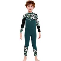 2.5mm Neoprene Kids Full Wetsuit Diving Snorkeling Surfing Warm Water Sports Boys Long Sleeve UV Protection XXL black