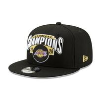 New Era Los Angeles Lakers NBA Finals Championship Commemorative Cotton Peaked Cap Unisex Couple Style Black 4091309 juoda