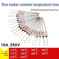 Elektrinės greitpuodžio temperatūrinė saugiklis 10A komponentas Metal Fuse 155°C (Set of 5)