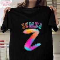 Zumba Drifit Marškinėliai Rainbow Fitness Black Print Marškinėliai Femme Vogue Laisvi medvilniniai moteriški marškinėliai Kokybė 3XL black