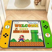 Game Controller Shape Area Rug Non-Slip Gaming Mat for Entryway Bedroom Game Room Home Decor 30X50CM