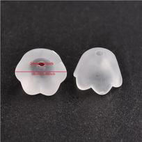 50/100/200pcs Transparent Acrylic Beads Tulip Flower Lily of The Valley for Jewelry Making DIY Bracelet Necklace Crafts Material gray