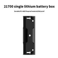 18650/21700 Baterijų dėklas 1/2/3/4 skyrių Baterijų laikiklis PC+ABS Ugniai atspari medžiaga PASIDARYK pats Power Bank priedų dėžutė Su spyruoklėmis black