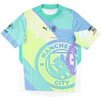 PUMA 2022 23 Manchester City Soccer Jersey Men's Green 769504-01 Large beige