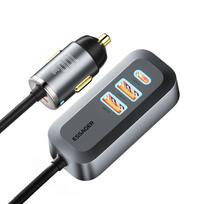 Essager PD 100W USB automobilinis įkroviklis 4 prievadai USB Type C greitas įkroviklis Mobiliojo telefono įkroviklis skirtas iPhone 14 13 12 Xiaomi Samsung S22 S21