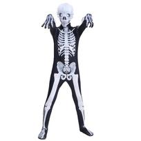 Skeletas Jumpsuit Helovino Cosplay Kostiumas Siaubo Žaidimų vakarėliams Size 100 white