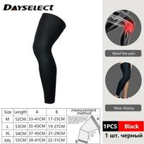 1PC Elastic Long Knee Brace Support Sleeve Sports Fitness Kneepad Protective Gear Patella Brace Basketball Running M