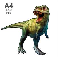 Dinosaurs Montessori Game Animal Puzzles Boy 3d Puzzle Adults Christmas Board Games ideal for the Whole Family Diy beige