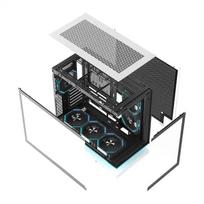 DarkFlash F1 ATX  Computer Case + 6 Fans, PCCDRKF1_ATX_WHITE__6F