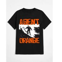**Agent Orange Classic Surfing Black Unisex T-shirt Tops Tees Unisex (S–5XL)** S black