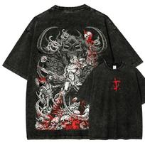 DOOM marškinėliai su grafiniu spaudiniu Vaizdo žaidimų marškinėliai Unisex medvilniniai marškinėliai XL gray