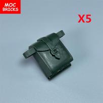 MOC plytos Rankinė Krepšys Kuprinė Statybinių kaladėlių priedams 93091 Surinkimo dalelės Vaikų žaislai gray