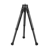 Lengvas anglies pluošto mini trikojis mobiliajam telefonui, kamerai DSLR, su 1/4 colio sriegiu, stabilus pagrindas, telefono laikiklis black